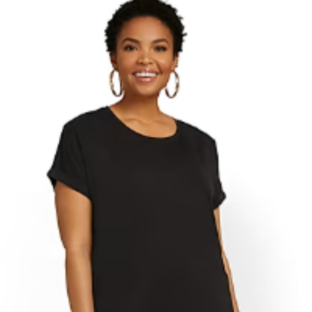 NY&C  Crewneck Perfect Tee Dress- Size S (runs larger)